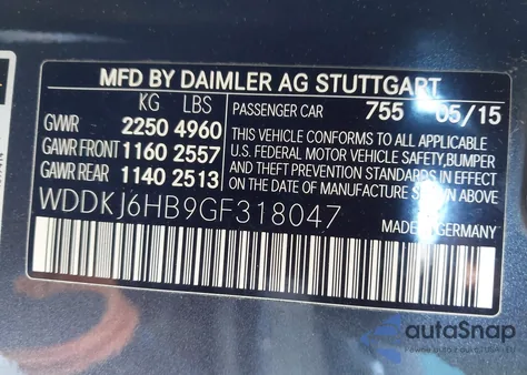 2016 Mercedes-Benz E 400 4Matic z USA, uszkodzony, nr VIN WDDKJ6HB9GF318047